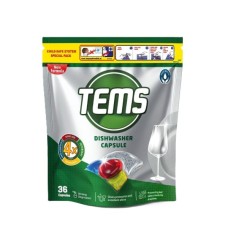 Таблетки для посудомийних машин Tems 4 в 1 36 шт. (8697916021131)
