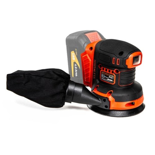 Шліфувальна машина GTM OSC18/125BL, 18МV, 125мм, 6000-12000об/хв (без АКБ та ЗП) (OSC18/125BL_BARE TOOL)