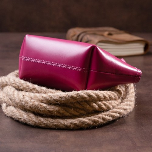 Косметичка Grande Pelle Зі шкіри Фуксія (11301)