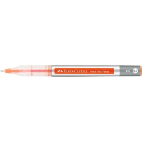 Ролер Faber-Castell Free Ink rollerball, колір чорнила помаранчевий, 0,7 мм, одноразова (29131)