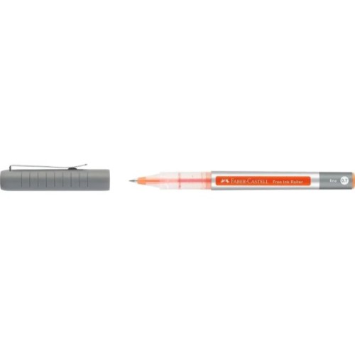 Ролер Faber-Castell Free Ink rollerball, колір чорнила помаранчевий, 0,7 мм, одноразова (29131)