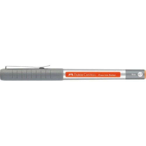 Ролер Faber-Castell Free Ink rollerball, колір чорнила помаранчевий, 0,7 мм, одноразова (29131)