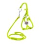 Шлея для собак WAUDOG Glamour з повідцем кругла Д 6 мм А 42-60 см В 46-64 см салатова (34025)
