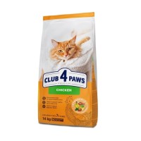 Сухий корм для кішок Club 4 Paws Преміум Adult Cats 7+ з куркою 14 кг (4820269144996)