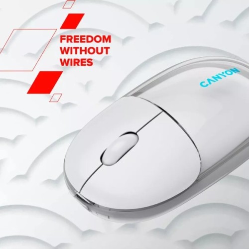 Мишка Canyon OnClick 24 Wireless White (CNS-CMSW24W)