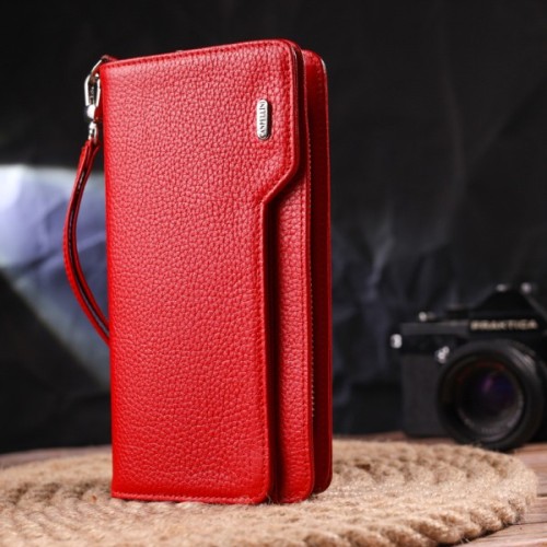 Портмоне Canpellini З натуральної шкіри Червоне (21535)