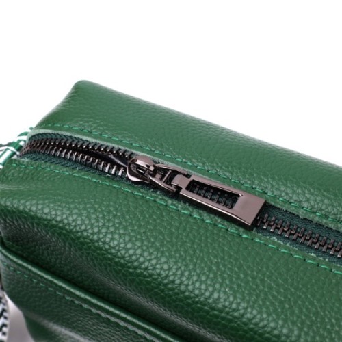 Сумка Vintage З натуральної шкіри Зелена (22603)