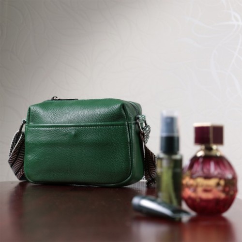 Сумка Vintage З натуральної шкіри Зелена (22603)