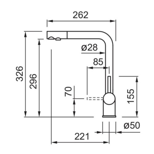 Змішувач Elleci Tourmaline Plus Pure nero 40