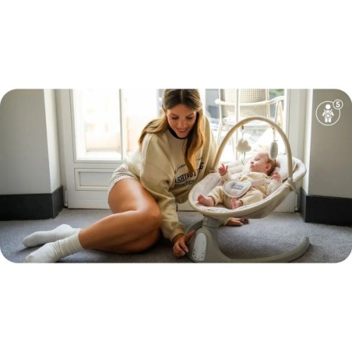 Крісло-гойдалка MoMi Kenani Onyx Sand (BULE00041)