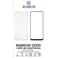 Чохол до мобільного телефона XoKo Ultra Thin Air + Glass Full Cover Ultra-Thin Oppo A54 Black (XK-CS-ULT-OP-A54)