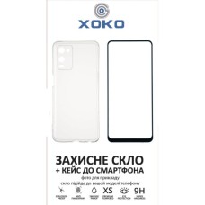 Чохол до мобільного телефона XoKo Ultra Thin Air + Glass Full Cover Ultra-Thin Oppo A54 Black (XK-CS-ULT-OP-A54)
