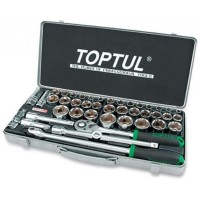 Набір інструментів Toptul комбінований 1/2" 43од. (дюйм+метр.) (GCAD4303)