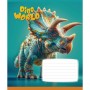 Зошит Школярик Star Dino world 12 аркушів клітинка (012-3664K)