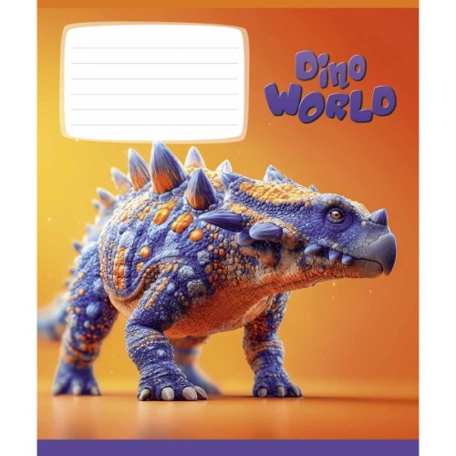 Зошит Школярик Star Dino world 12 аркушів клітинка (012-3664K)