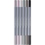 Художній маркер Faber-Castell набір акварельних двосторонніх Goldfaber Aqua Dual Marker Shades of grey, 6 кольорів (32309)