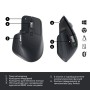 Мишка Logitech MX Master 3S Performance for Business Wireless/Bluetooth + Mouse Pad Studio Series Graphite (MX910-006582)