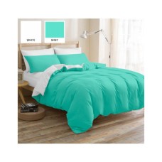 Постільна білизна MirSon Бязь Premium White-Mint 110х140 (2200000948939)