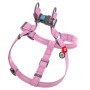 Шлея для собак WAUDOG Re-cotton з QR-паспортом М рожева (03327)