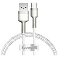 Дата кабель USB to USB-C 1.0m 6A 66W white Baseus (CAKF000102)