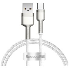 Дата кабель USB to USB-C 1.0m 6A 66W white Baseus (CAKF000102)