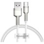Дата кабель USB to USB-C 1.0m 6A 66W white Baseus (CAKF000102)