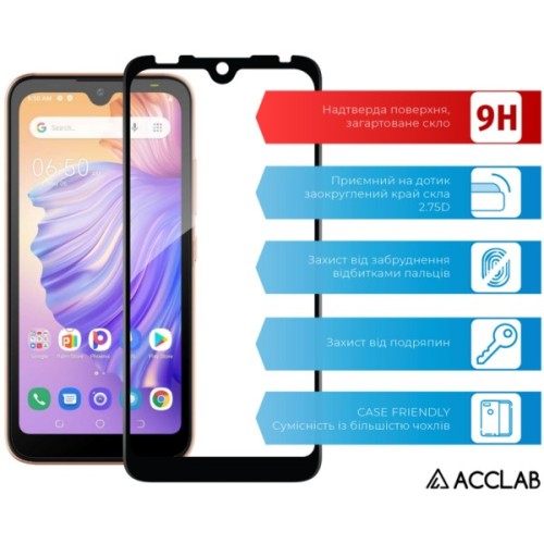 Скло захисне ACCLAB Full Glue Tecno Pop 5 Go Black (1283126573347)