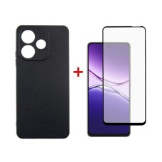 Чохол до мобільного телефона Dengos Oppo A5 Pro Case Carbon + Glass (Black) (DG-KM-150)