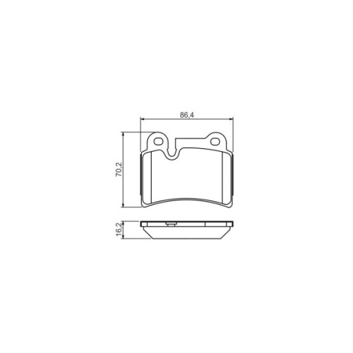 Гальмівні колодки Bosch 0 986 494 210