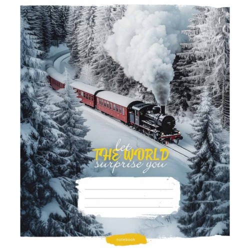 Зошит Школярик Let the world surprise you 60 аркушів клітинка (060-3548K)