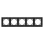 Рамка Videx BINERA чорний алюміній 5 поста (VF-BNFRA5H-B)