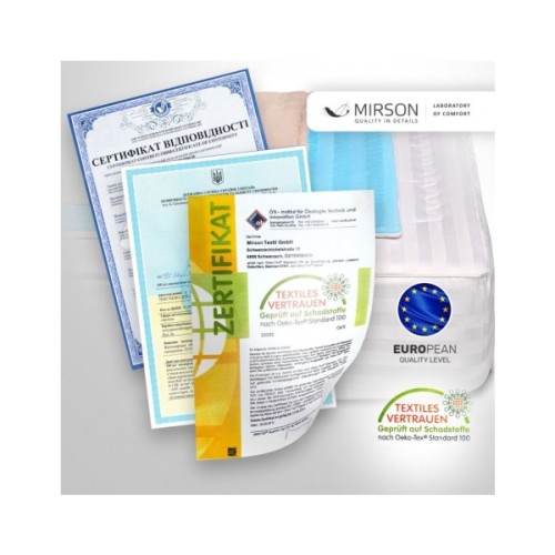 Наматрацник MirSon Carmela тенсел (Modal) Waterproof 317/2 120x200 см (2200000377883)