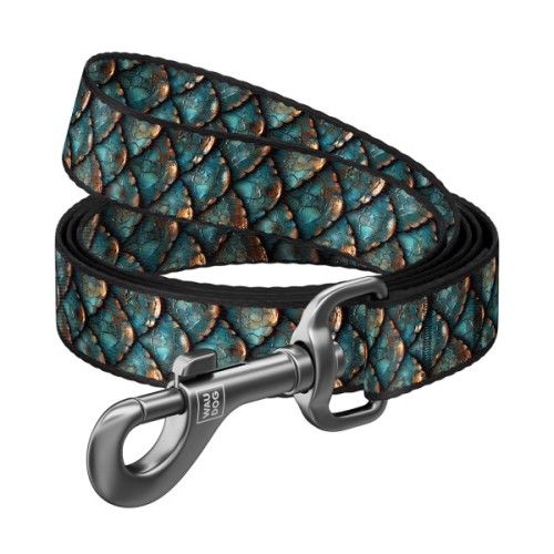 Повідець для собак WAUDOG Nylon "Луска" M Ш 20 мм Д 300 см (761-0179)