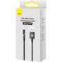 Дата кабель USB 2.0 AM to Lightning 2.0m 2.4A 90° corner black Baseus (CAVP000101)