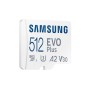 Карта пам'яті Samsung 512 GB microSDXC Class 10 UHS-I U3 V30 A2 EVO Plus+SD Adapte (MB-MC512SA/EU)