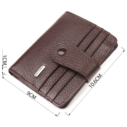 Гаманець Canpellini З натуральної шкіри Коричневий (21686)