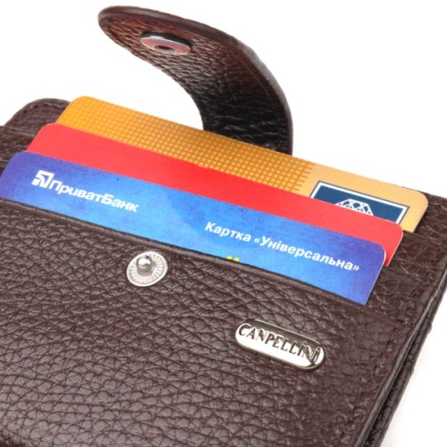 Гаманець Canpellini З натуральної шкіри Коричневий (21686)