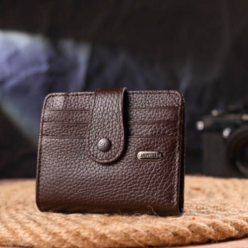 Гаманець Canpellini З натуральної шкіри Коричневий (21686)