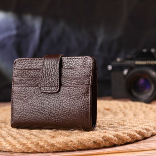 Гаманець Canpellini З натуральної шкіри Коричневий (21686)