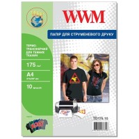 Папір WWM A4 Termotransfers/Black (TD175.10)