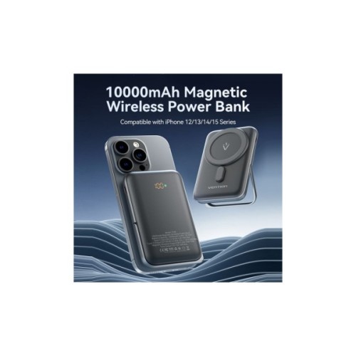 Батарея універсальна Vention Magnetic Wireless 10000mAh 20W PD USB-C In/Out, QI-15W Black (FHNB0)