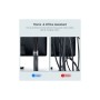 Набір для кріплення стрічка-липучка LP124 20mm Cable Tie Band 5m Black Ugreen (40356)