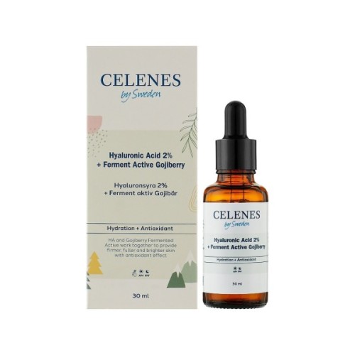 Сироватка для обличчя Celenes Hyaluronic Acid 2% Зволожувальна з гіалуроновою кислотою 30 мл (7350104249441)