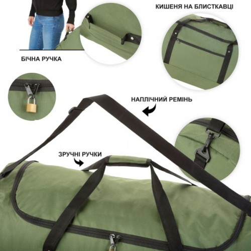 Дорожня сумка TravelZ на колесах Wheelbag 100 Green (603095) (930793)
