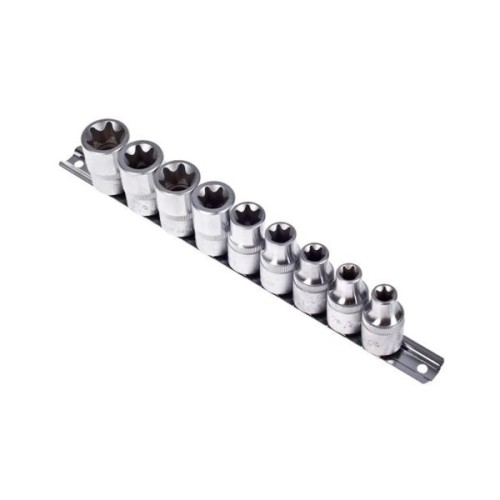 Набір торцевих головок Alloid зовнішній Torx, 1/2"DR, E10-E24, 9шт. (46410-9C)