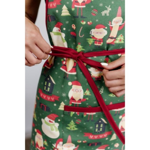 Фартух Прованс Санта на зеленому (035791)