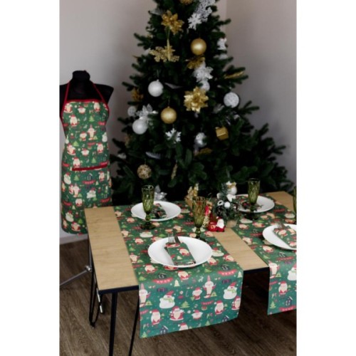 Фартух Прованс Санта на зеленому (035791)