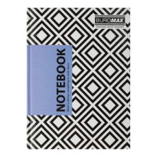 Блокнот Buromax Insolito А5 96 листів у клітинку з твердою обкладинкою синій (BM.24511102-02)