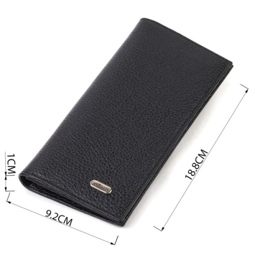 Гаманець Canpellini З натуральної шкіри Чорний (21898)