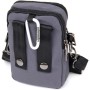 Сумка Vintage На пояс нейлон Сіра (20646)